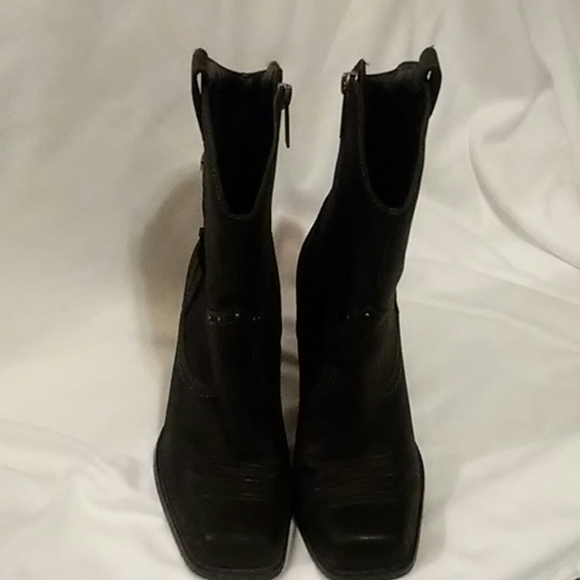**SOLD**Harley Davidson Black Leather Boots - Picture 2 of 8
